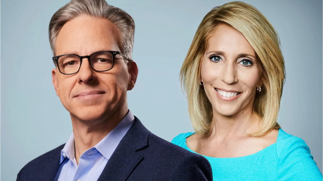 A photo of Jake Tapper and Dana Bash