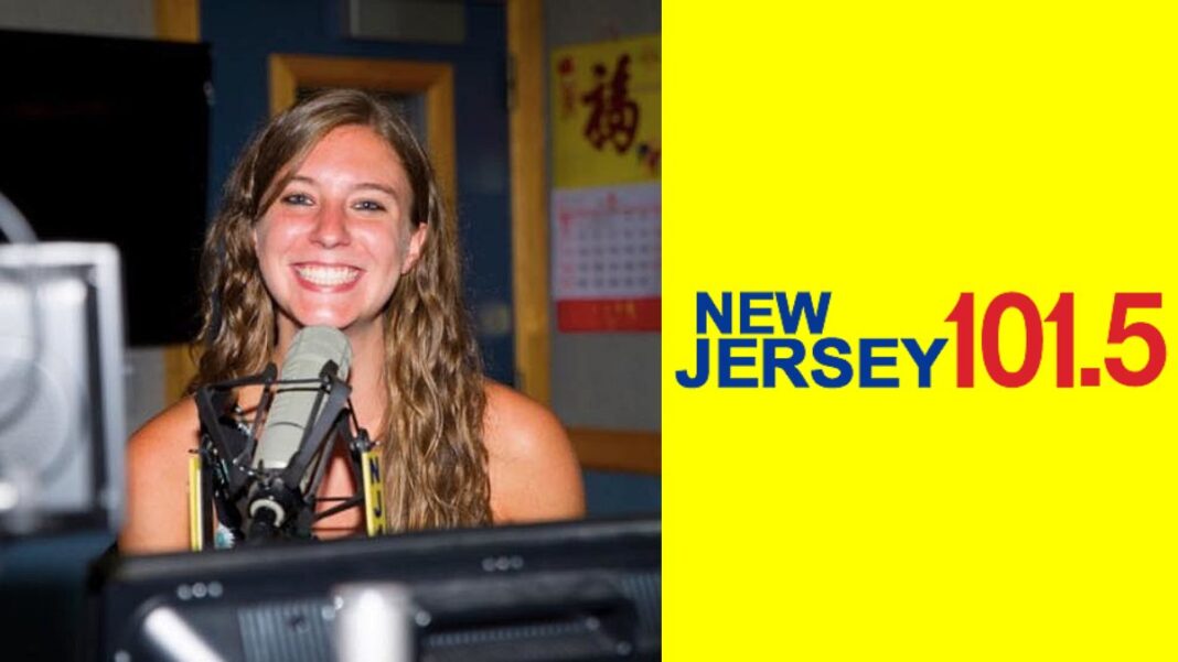 A photo of Kylie Moore and the New Jersey 101.5 logo