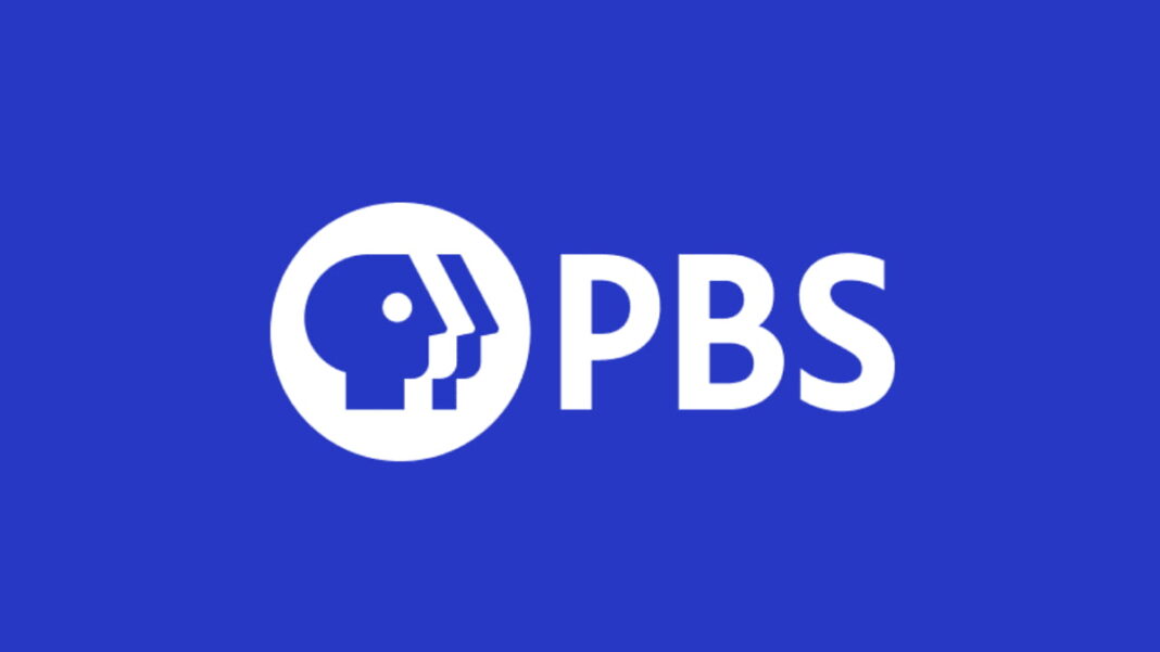 A photo of the PBS logo