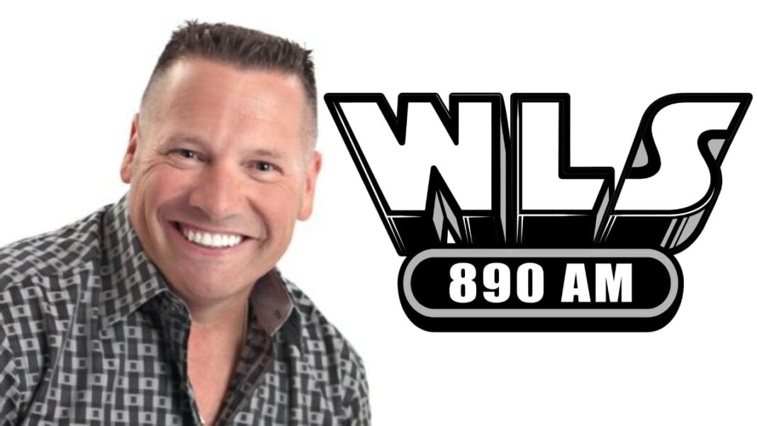 A photo of Ray Stevens and the WLS-AM 890 logo