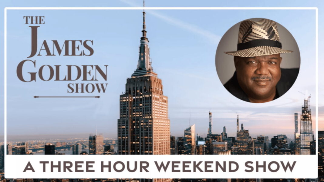 A photo of The James Golden Show logo