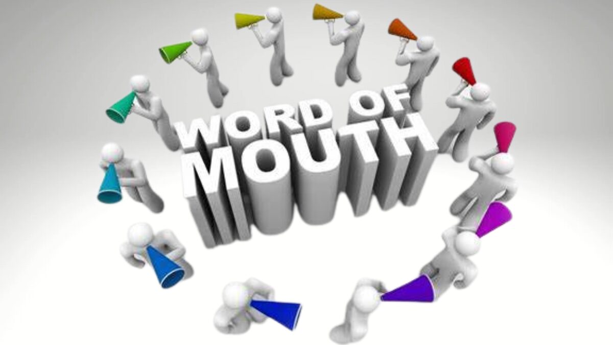 Graphic showing Word of Mouth advertising