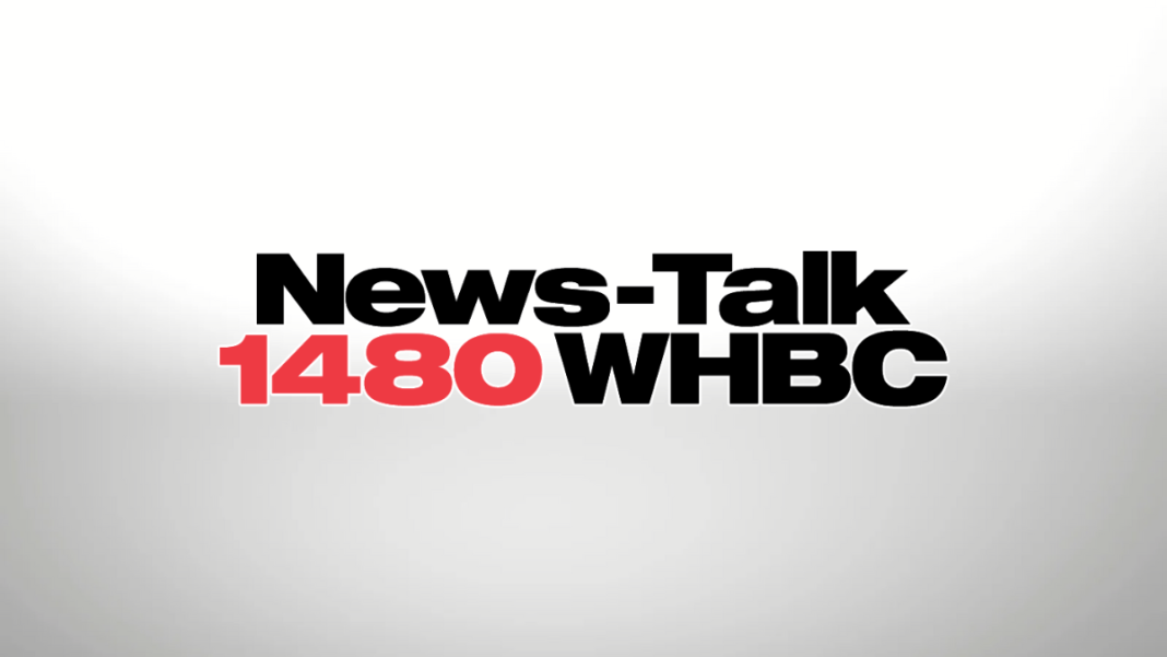 A photo of the 1480 WHBC logo