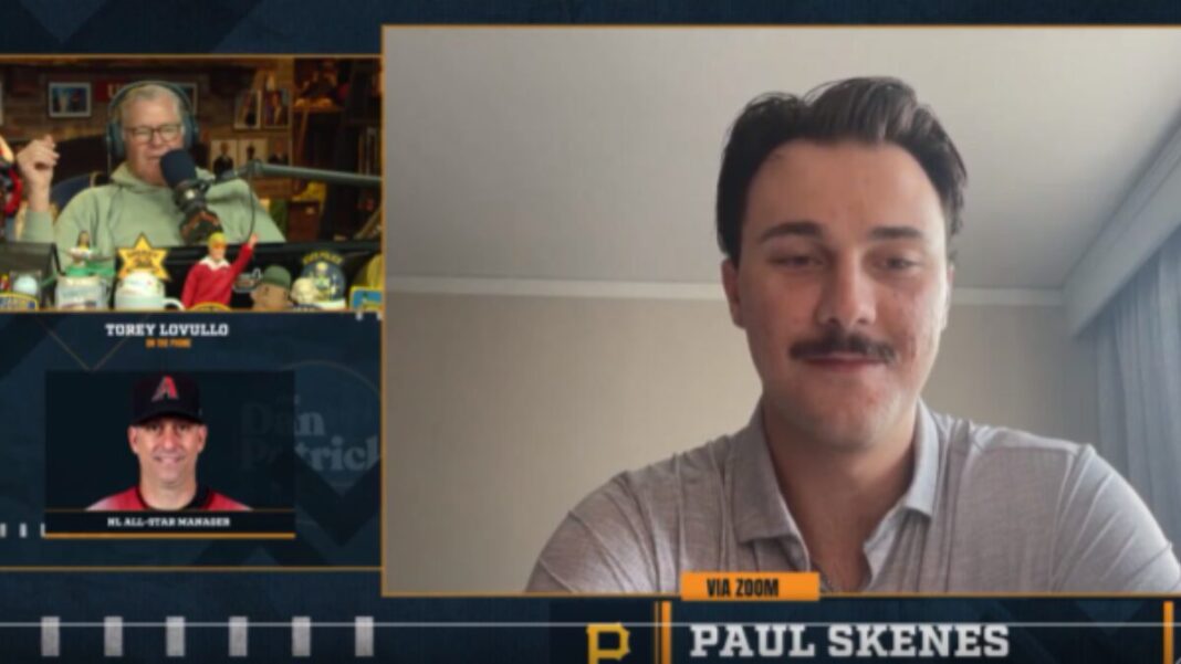 Screengrab from The Dan Patrick Show with Paul Skenes