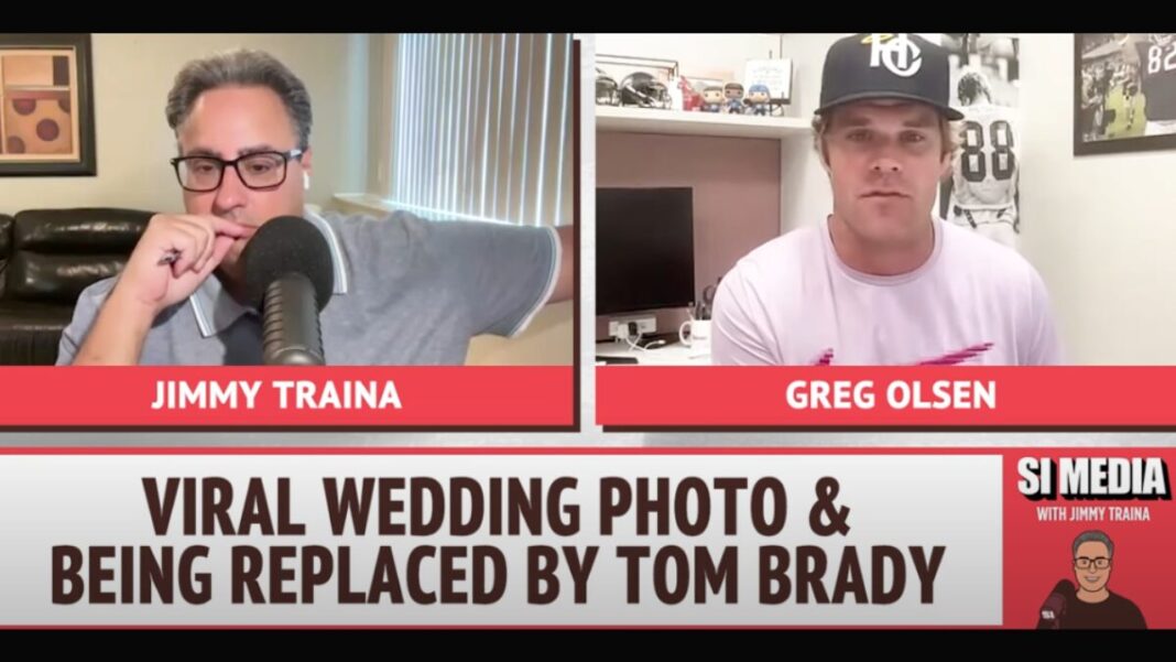 Screengrab of the SI Media Podcast with Jimmy Traina and guest Greg Olsen