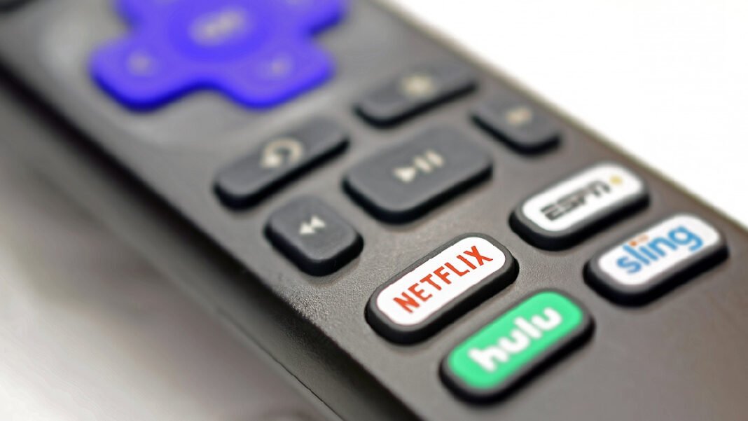 A photo of Roku remote