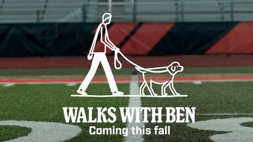 Graphic for Kirk Herbstreit's new show Walks with Ben