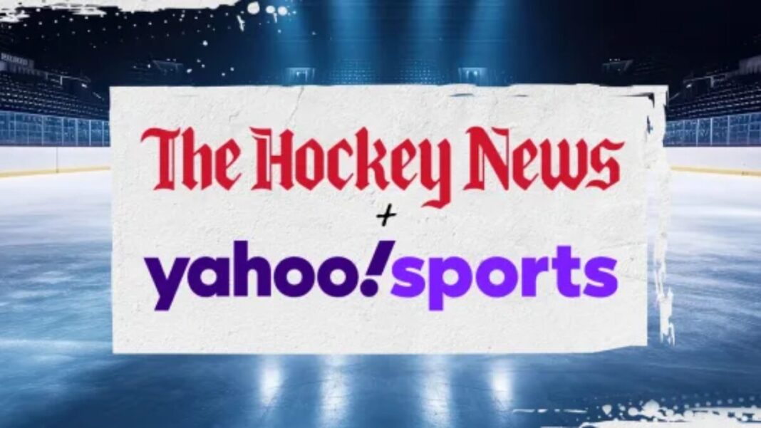 Logos for The Hockey News and Yahoo Sports