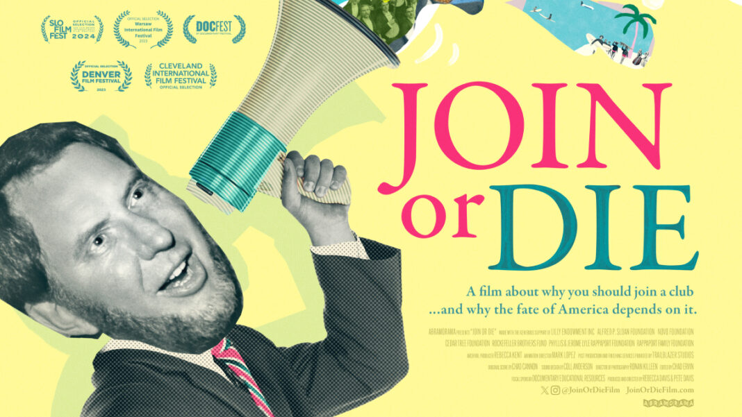 A photo of the Join or Die poster