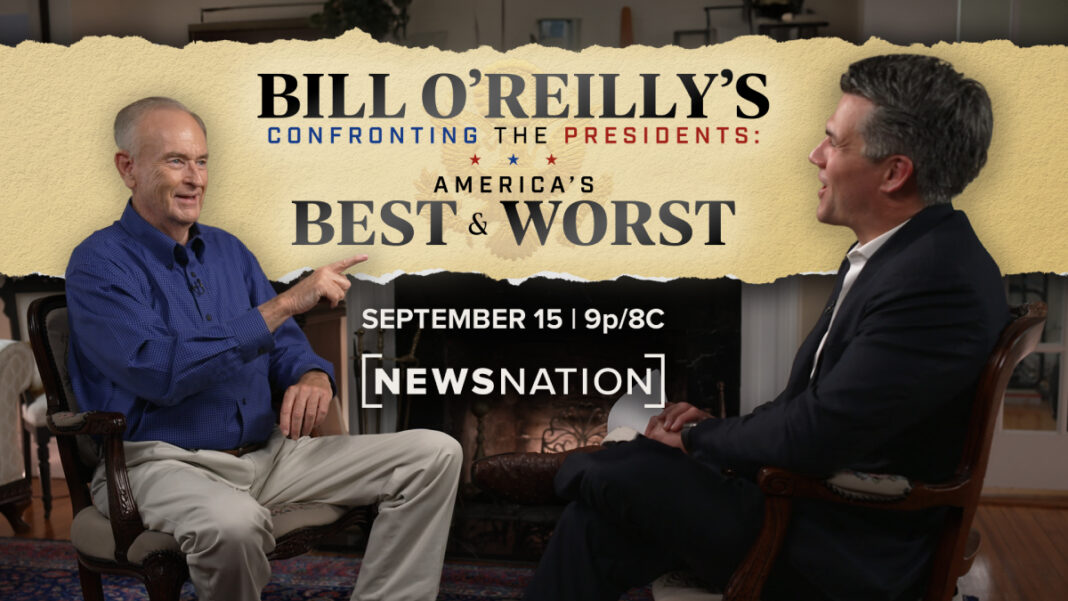 A promo photo of Bill O'Reilly and Leland Vittert