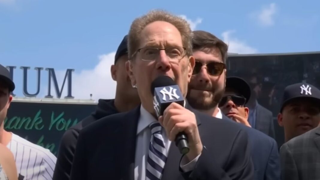 Screengrab of Yankees broadcaster John Sterling