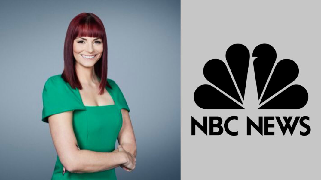 A photo of Melanie Zanona and the NBC News logo