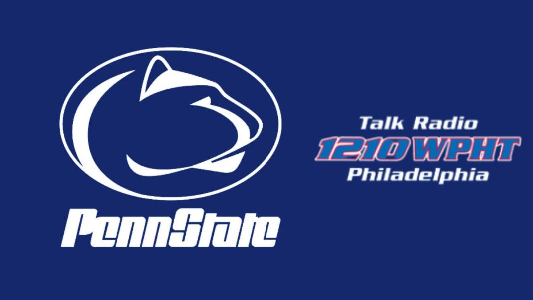 Logos for Penn State Athletics and 1210 WPHT