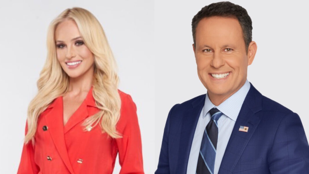 A photo of Brian Kilmeade and Tomi Lahren