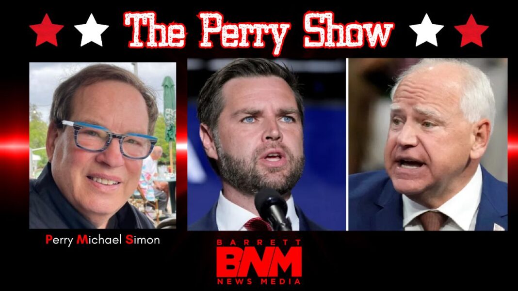 graphic for The Perry Show on the VP debate