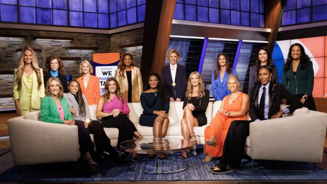 Photo of all of the women who participate in CBS Sports' We Need to Talk