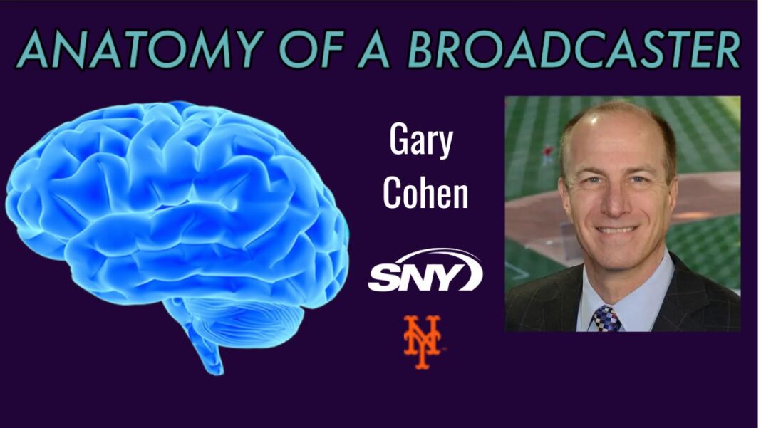 Graphic for an Anatomy of a Broadcaster with Gary Cohen