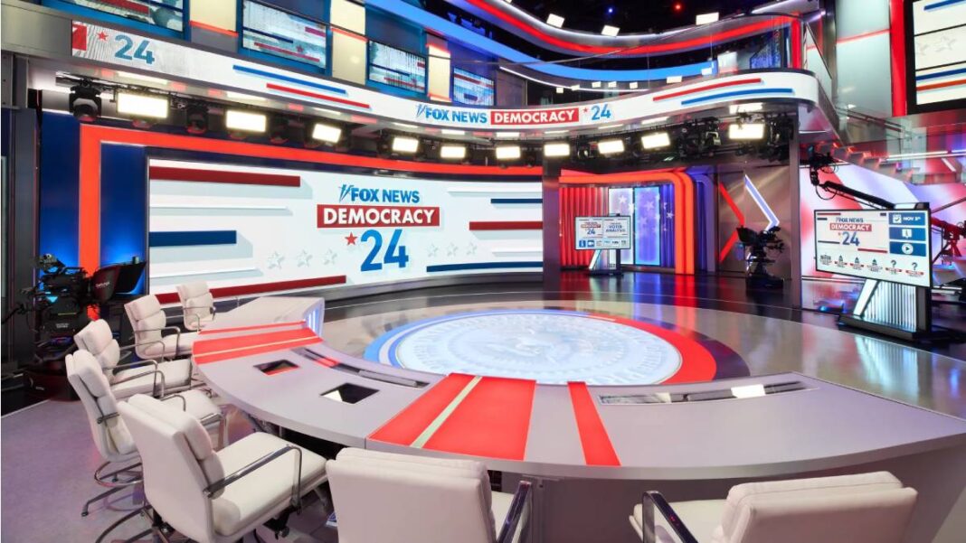 A photo of the Fox News Democracy 2024 studios