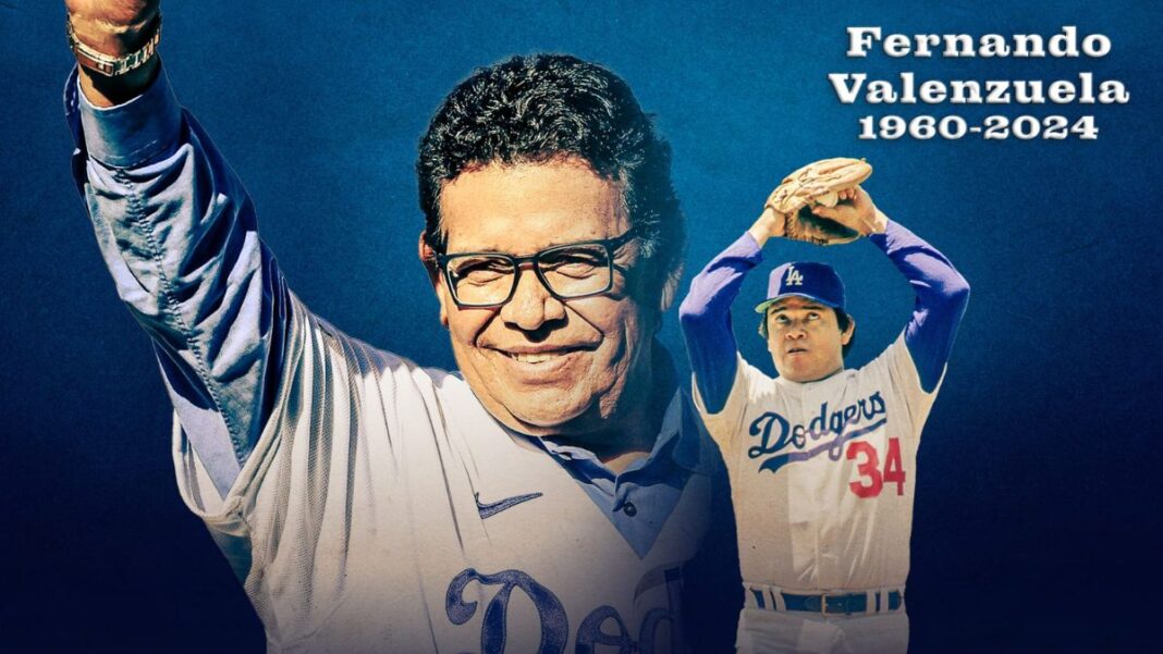 Graphic showing Fernando Valenzuela and his dates of birth and death