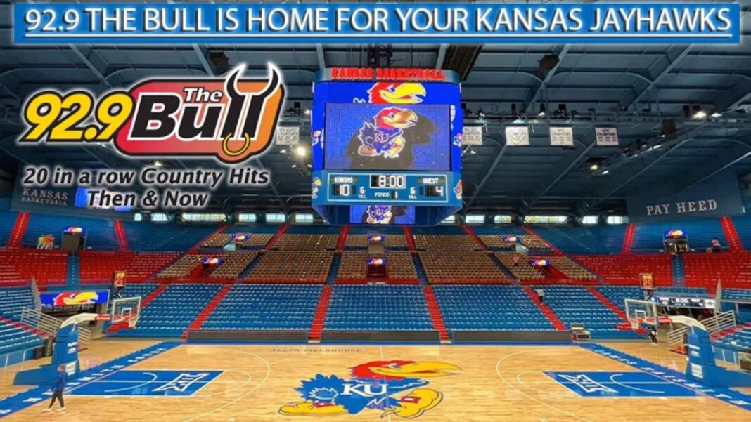 Graphic naming the new home for KU men's basketball