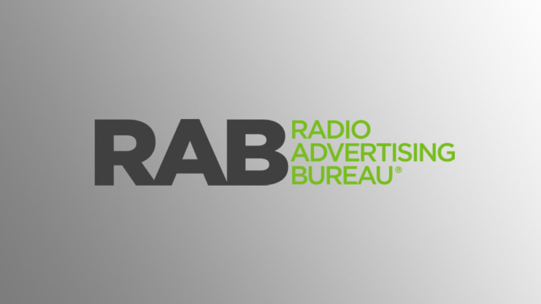 A photo of the RAB logo