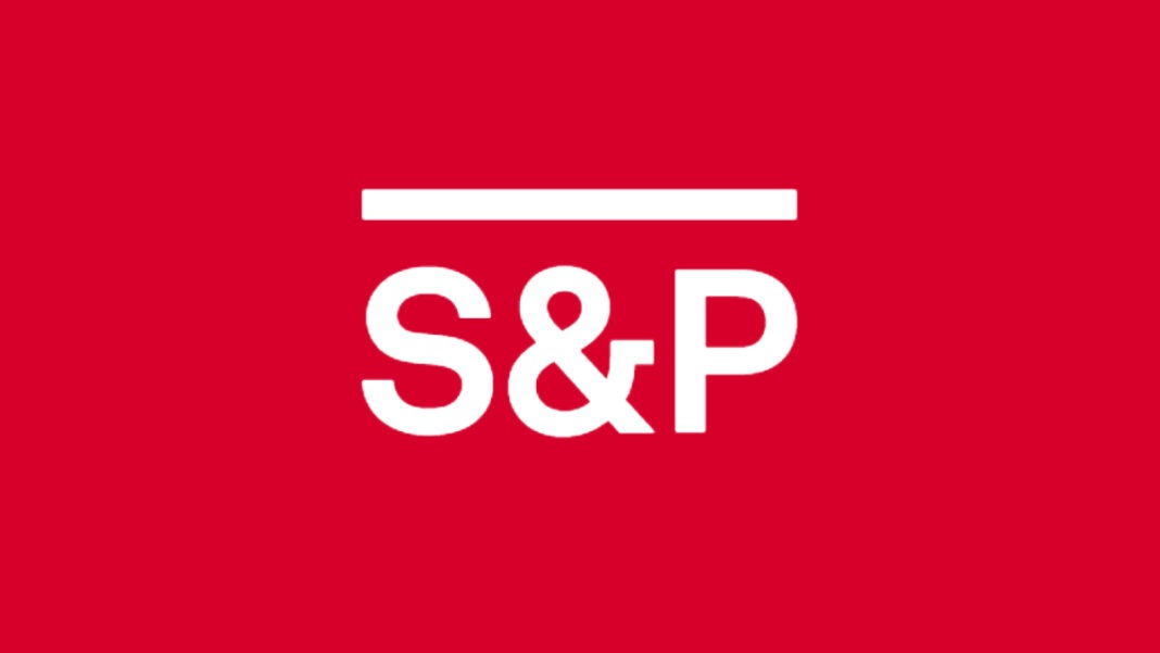 A photo of the S&P logo