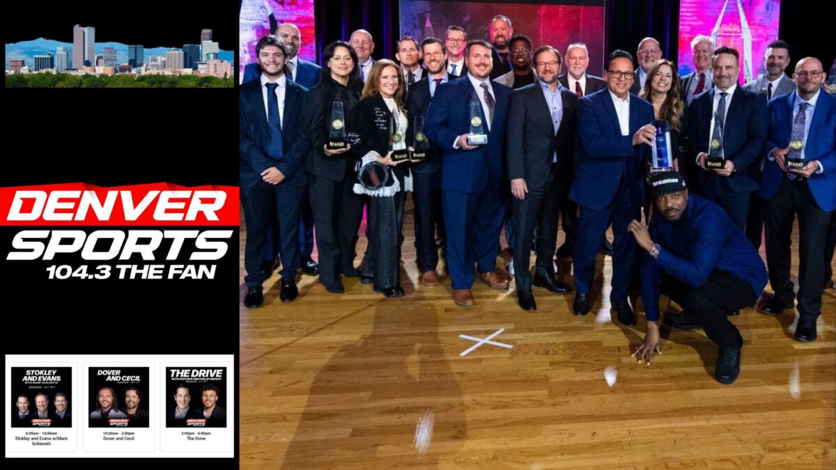 Bonneville-based Denver Sports 104.3 The Fan was named the 2024 Sports Radio Station of the Year at the Marconi Awards