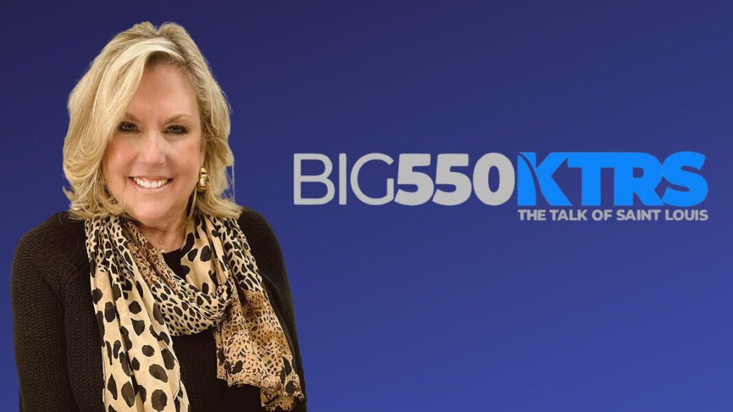 A photo of Wendy Wiese and The Big 550 KTRS logo