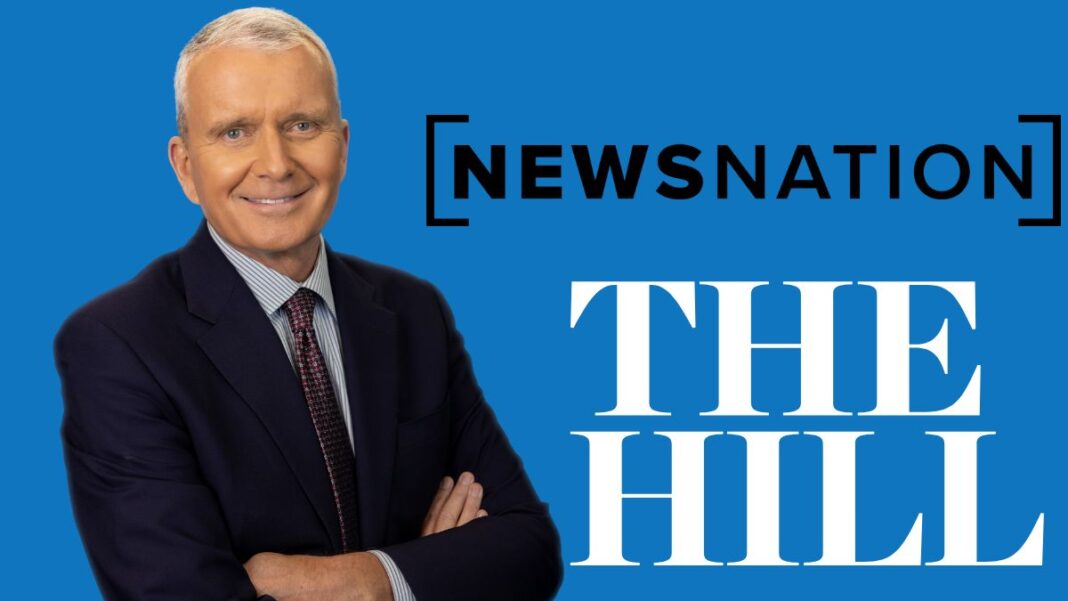 A photo of Bill Sammon and the NewsNation and The Hill logos