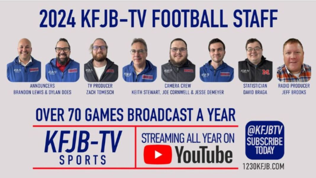 Graphic of the KFJB sports team