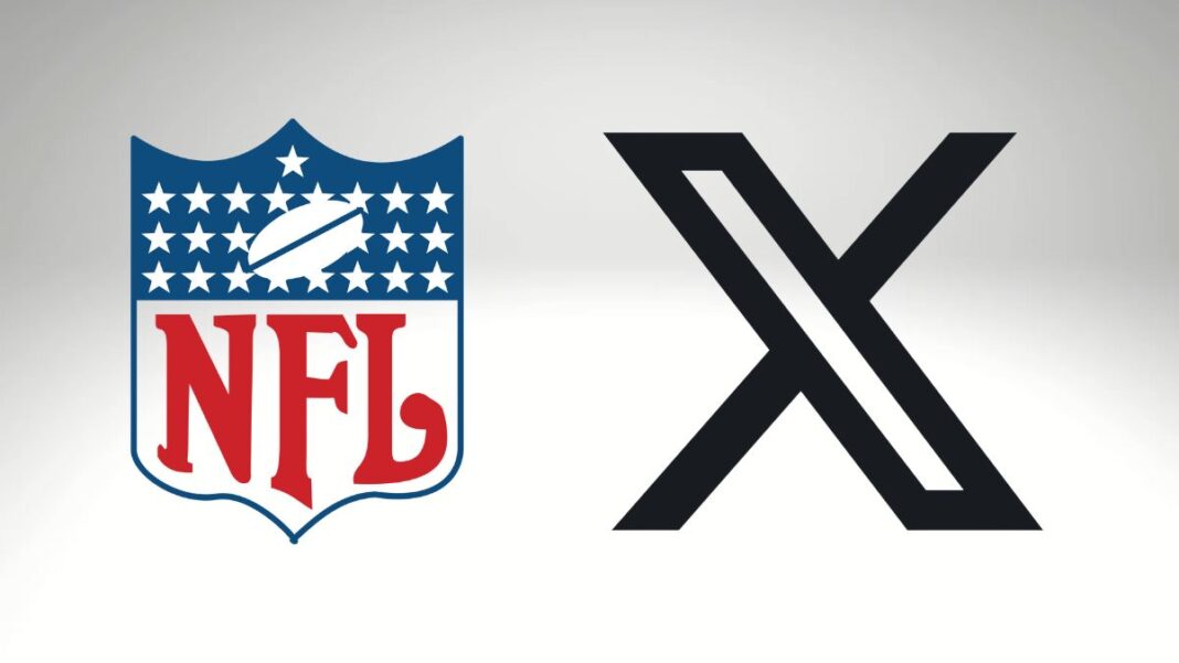 Logos for the NFL and X