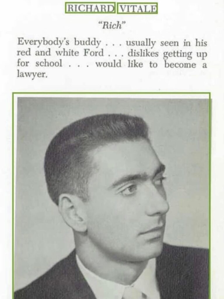 Dick Vitale Yearbook Photo (Courtesy: Dick Vitale)